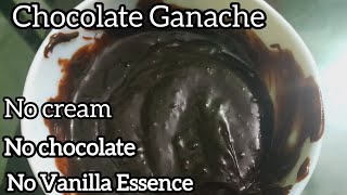 Chocolate Ganache Recipe  Chocolate Ganache With Cocoa Powder  Chocolate Sauce Chocolate Frosting [upl. by Bettina]