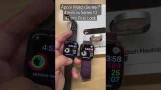 Apple Watch Series 7 vs Series 10 First Look Comparison applewatch applewatchseries10 series7 [upl. by Ynnal52]