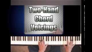 Piano Lesson on Twohand chord voicing [upl. by Lorinda]