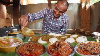 MUKBANG வாழை இலையில் ஆட்டு குடல்  இட்லி  MUTTON BOTI MUTTON CURRY IDLY eating challenge [upl. by Aerdnaz]