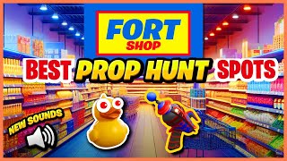 FORTSHOP PROP HUNT BEST HIDDEN SPOTS watch end part  FORTSHOP PROP HUNT Fortnite Secrets [upl. by Tyika]