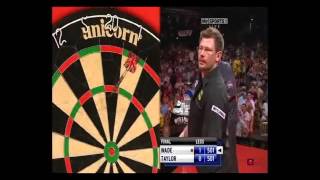 PHIL TAYLOR  TWO 9 DARTERS IN ONE MATCH  ALMOST THREE [upl. by Ahsenra]