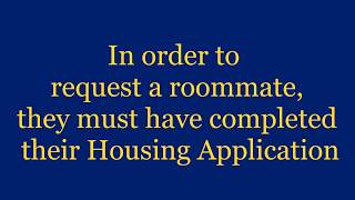 Pace University Westchester  Finding and Requesting a Roommate [upl. by Lunna]