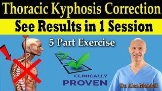 Thoracic Kyphosis amp Hunchback Correction Mobilization 5 Part Exercise  Dr Mandell DC [upl. by Nanis]