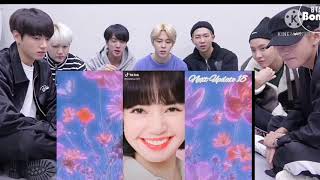 BTS Reaction LISA Tik Tok [upl. by Annawak]