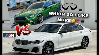 HOW DOES MY M340i COMPARE TO MY Q50⁉️ DO I LIKE IT MORE🤔🔥 [upl. by Intisar387]