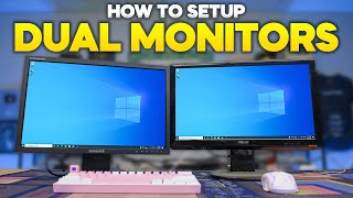 How To Setup Dual Monitors  2024 [upl. by Edylc590]