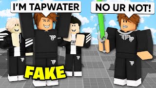 I Met a FAKE TapWater Trying to SCAM My Fans Roblox Blade Ball [upl. by Nnagrom]