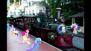 Ponies on Disneyland Railroad [upl. by Worrad]