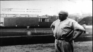 Babe Ruth breaks baseball home run records in Boston Massachusetts HD Stock Footage [upl. by Adarbil]