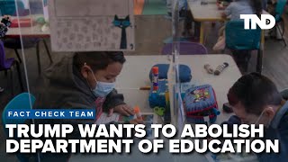 Former President Trump wants to abolish Department of Education [upl. by Ecila]