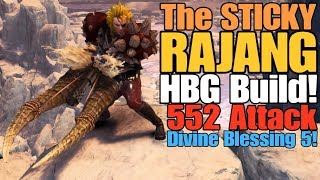 MHW Iceborne  The Sticky Rajang HBG Build Rajang Destroyer [upl. by Delacourt]