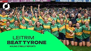 Leitrim beat Tyrone to claim Intermediate AllIreland final win  Aisling OReilly Reports [upl. by Nnauol149]