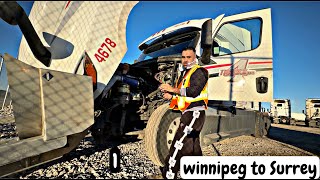 Extreme Road Trip Start on Truck  Winnipeg to Surrey  667 [upl. by Yennaiv]