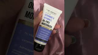 Dermatologist Formulated Oil free Moisturiser🧴 youtubeshorts ytshorts skincare moisturizer [upl. by Eanahs]