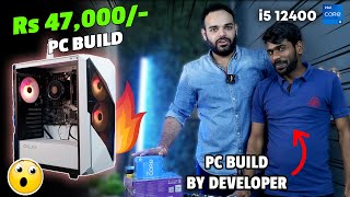 Kya Humara Website Developer PC Build Kar Sakta Hai Rs 50000 Intel i5 12400 PC Build [upl. by Nenad132]