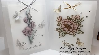 Beautiful vellum card featuring NEW 20162017products [upl. by Elke]