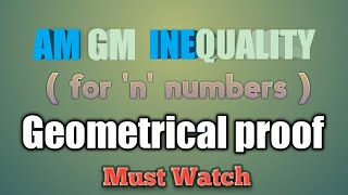 am gm inequality proof for n positive numbers [upl. by Dobb]