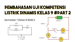 PEMBAHASAN SOAL UJI KOMPETENSI LISTRIK DINAMIS KELAS 9 PART 2 [upl. by Madella]