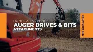 A Full Suite of Augers amp Bits for Mini Excavators Premier Attachments [upl. by Hibben]