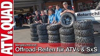 Vergleichstest OffroadReifen für ATVs amp SxS [upl. by Eveiveneg]