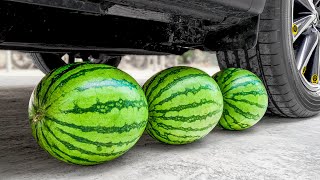 Crushing Crunchy amp Soft Things by Car Experiment Car Giant Watermelon Car Toys Food [upl. by Iam546]