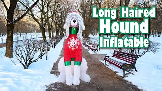 Long Haired Hound Inflatable 6 ft Tall [upl. by Vescuso49]