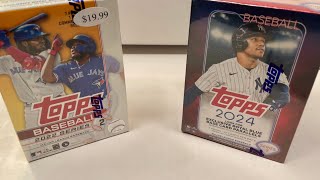 BLASTER BOX BATTLE 2022 vs 2024 TOPPS BASEBALL ⚾️ WAS THERE EVEN A WINNER 🤦🏻‍♂️ HOF SHORT PRINT 🏆 [upl. by Myke926]