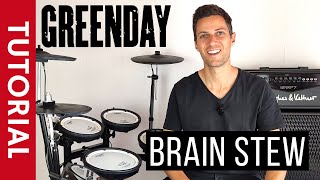 Brain Stew  Drum Tutorial  Green Day [upl. by Ycrem956]