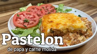 Pastelon de PAPA y carne molida how to make a delicious potato Pastelon w ground meat [upl. by Omocaig]