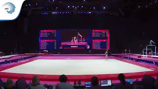 Leah GRIESSER GER  2018 Artistic Gymnastics Europeans qualification floor [upl. by Lewie]