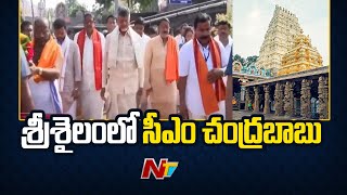 CM Chandrababu Visits Srisailam Temple  Ntv [upl. by Nayt843]