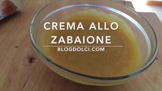 Ricetta facile e semplice dello Zabaione o Crema allo Zabaione [upl. by Tirza275]