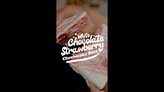 White Chocolate Strawberry Cheesecake Bars [upl. by Snebur515]