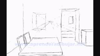 Comment dessiner linterieur dune maison en perspective [upl. by Tisbee]