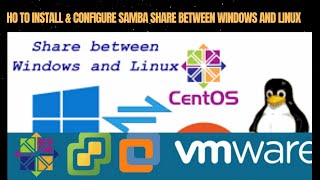 SAMBA share folders Configure Between Windows and Linux [upl. by Adnylg]