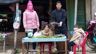 Cold weather at the farm Process Roasted Meat and Bring it to Market to sell  Family Farm [upl. by Ydnal]