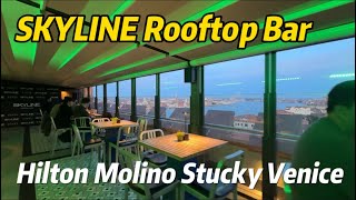 SKYLINE ROOFTOP BAR  Hilton Molino Stucky VENICE [upl. by Onofredo]