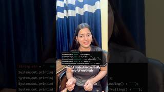Methods in the String class  Introduced in Java 11  Interview Question [upl. by Anehsat]