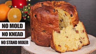 Panettone  Easy No Mold No Knead Italian Fruit Christmas Bread  How Tasty Channel [upl. by Dlarej947]