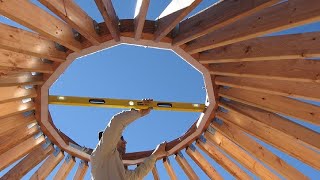 Incredible Fastest Yurt House Construction Method Amazing Intelligent Wooden House Building Process [upl. by Enitsud]