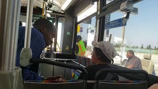 Woman on bus will not give a seat to a disabled man in a wheelchair [upl. by Vashti]