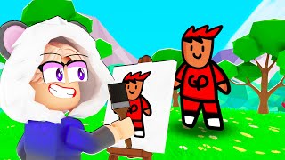 Lukisan gameonzz Yang Aku Lukis HIDUP 😨😆  Roblox Malaysia [upl. by Ellissa]