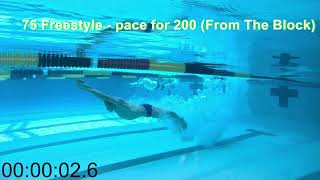 4x100 Freestyle 75 fast  25 easy [upl. by Krissy]