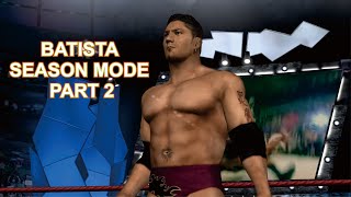 PERTARUNGAN SENGIT BATISTA VS GOLDBERG PEMBALASAN DI ATAS RING  BATISTA SEASON MODE PART 2 [upl. by Aihseuqram]