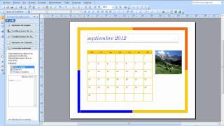 Tutorial para crear un calendario en Publisher [upl. by Esiom]