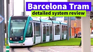 Barcelona Tram The Best Public Transport A Ride From The Western Suburbs To The City [upl. by Enotna]