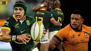 B TEAM WHO  WALLABIES vs SPRINGBOKS Review [upl. by Hamforrd]