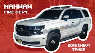 Mahwah Fire Department 2016 Chevy Tahoe [upl. by Nellad]