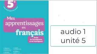 audio 1 unité 5  mes apprentissages en français 5AEP  avec un océanographe [upl. by Ilagam849]